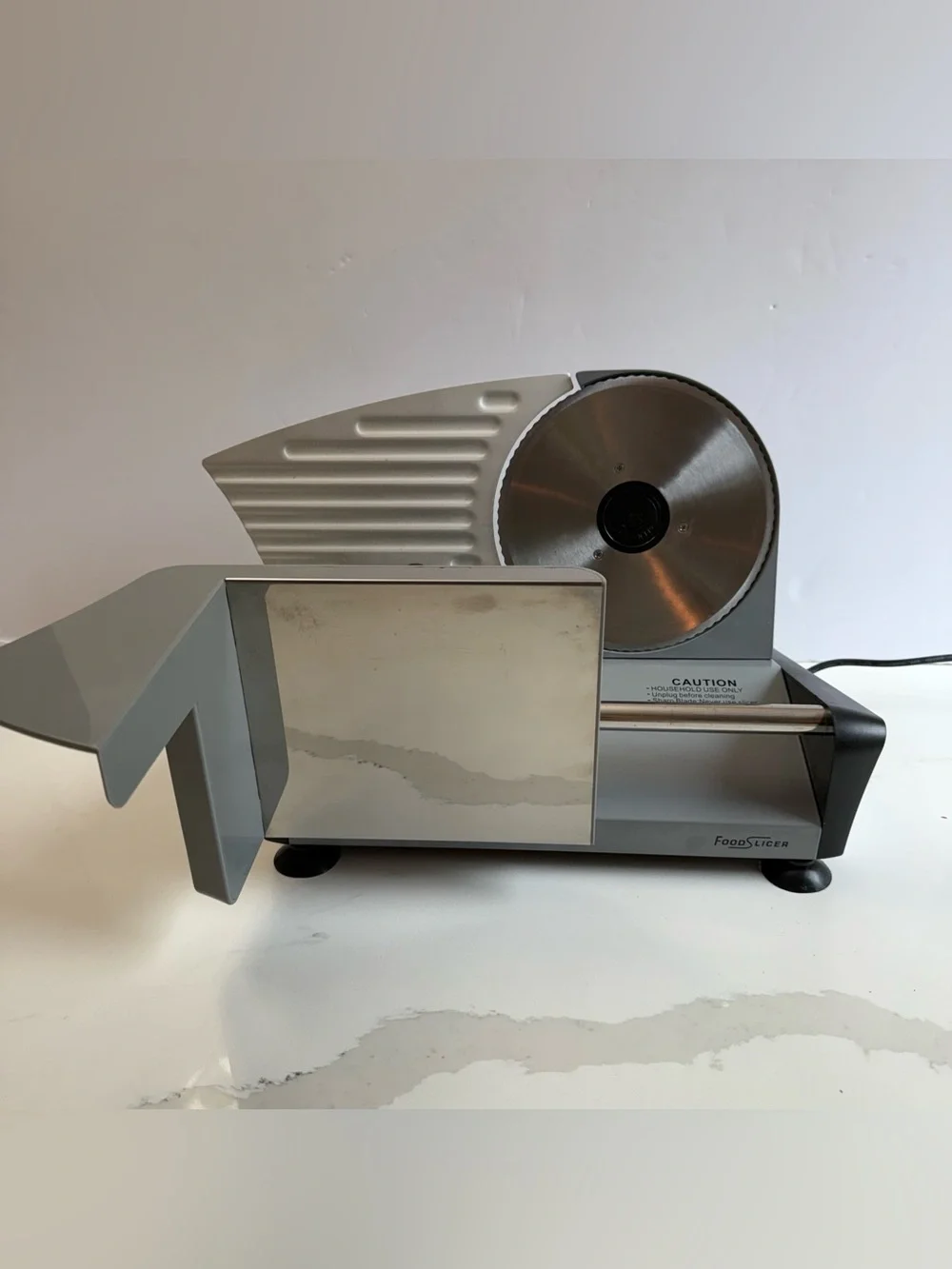 Waring Pro FS150 Electric Food Slicer Adjustable 7.5” Blade 130W Stainless Steel